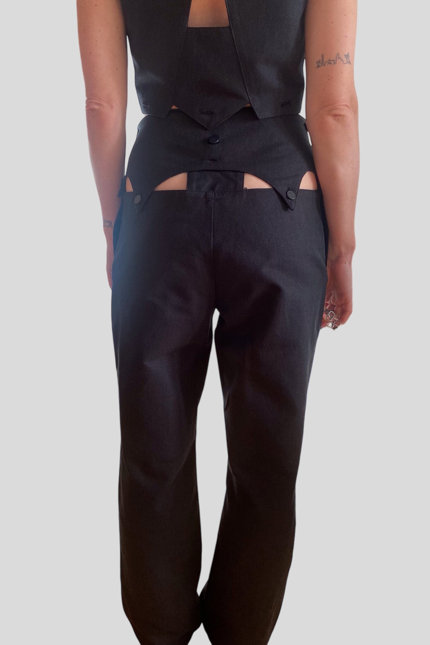 Pantalon Montaigne + ceinture Boétie